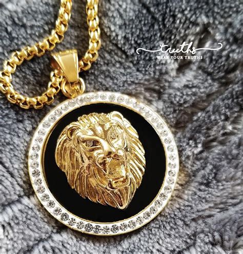 fake versace necklace free shipping|authentic Versace lion necklace.